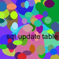 sql update table